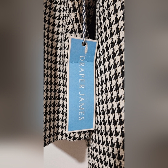 NWT Draper James Black and White Houndstooth Utility Jacket Women's - Picture 8 of 10